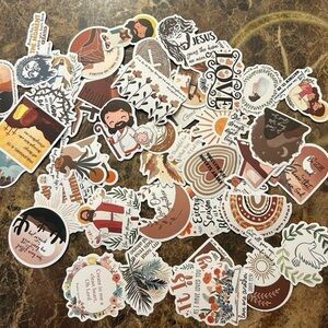 Jesus Religion Christian Stickers 50 Pieces